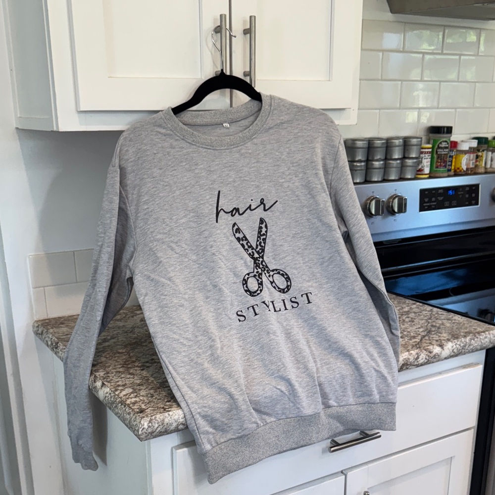 Gray Hair Stylist Sweatshirt